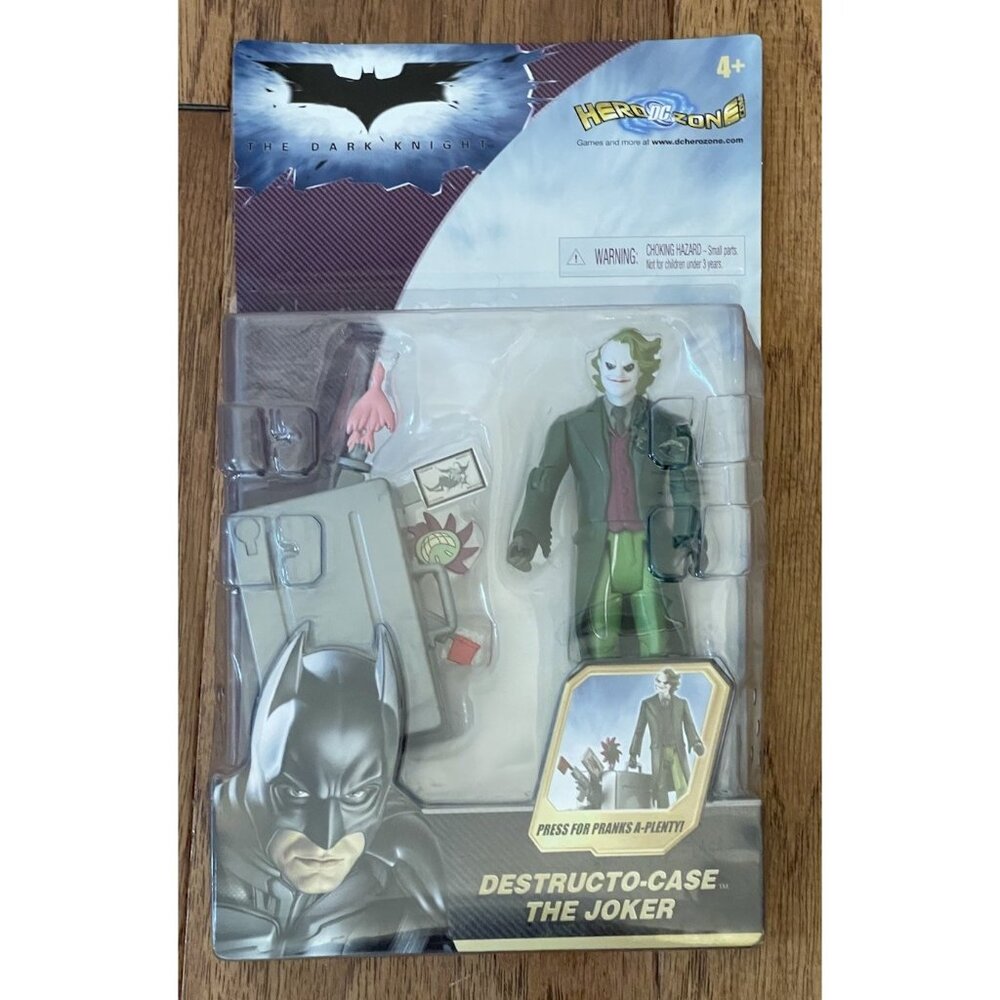 Destructo-case The Joker Dark Knight DC Hero Zone Figure 2007 Mattel